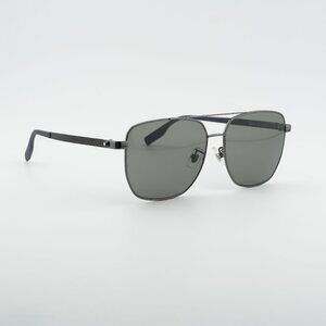 Montblanc MB0184SK 002 Sunglasses Grey Square Frame, Grey Lenses